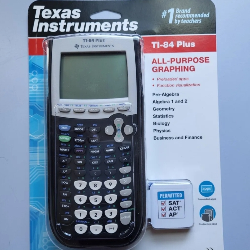 Texas Instruments TI-84 Plus Graphing Calculator New School MathTest All…